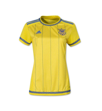 adidas FFU Ukraine Women's Home Soccer Jersey World Cup 2015 (XL) Yellow