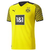 PUMA 2021-22 Borussia Dortmund Home Jersey - Yellow-Black 2XL