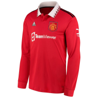 adidas Manchester United Home L/S Men's JERESY (as1, Alpha, 3X_l, Regular, Regular, 3XL) Red