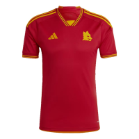 adidas Men's Soccer Roma 23/24 Home Jersey - Minimalist Design, AEROREADY Moisture-Wicking, Recycled Materials (as1, Alpha, s, Regular, Regular) Red