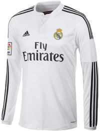 Real Madrid Long Sleeves Jersey 2014 2015 (XXL)