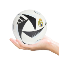 adidas Unisex-Adult Real Madrid Mini Home Soccer Ball, White/Black/Sky Tint, 1