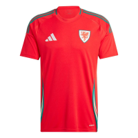 adidas Wales Men's Home Jersey 2024 (US, Alpha, XX-Large, Regular, Regular, Red)