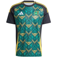 adidas Jamaica Away Men's Soccer Jersey 2024 (US, Alpha, 3X-Large, Regular, Regular, Standard, Black)