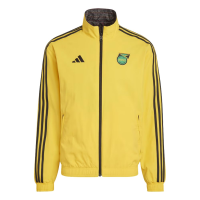 adidas Jamaica Men's Reversible Anthem Jacket (US, Alpha, Medium, Regular, Regular, Polyester)