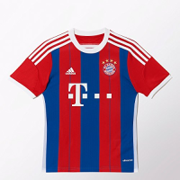 adidas FC Bayern Munich Youth Home Jersey (Red/Blue) (YS)