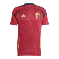 adidas Belgium Men’s Home Stadium Jersey 2024 (US, Alpha, X-Large, Regular, Regular, Team Coll Burgundy 2)