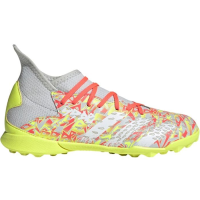 adidas Predator Freak .3 Turf Junior Clear Grey/FTWR White/Solar Yellow (Clear Grey/FTWR White/Solar Yellow, US Footwear Size System, Little Kid, Numeric, Medium, 12.5)