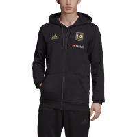 adidas Los Angeles FC Travel Jacket - Men's Soccer S Black/Dark Football Gold
