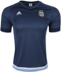 adidas Argentina Away Soccer Jersey Navy/Sky Blue/White X-Large