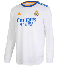adidas Real Madrid Men's Authentic Long Sleeve Home Jersey (US, Alpha, XX-Large, Regular, Regular, Polyester) White