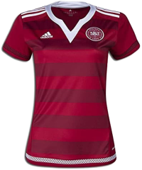 adidas Denmark Women's Home Jersey (as1, Alpha, s, Regular, Regular, Small) Red, White