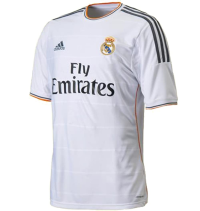 adidas Real Madrid 2013-14 Official Home Soccer Jersey (White/Lead/Light Orange) XX-Large