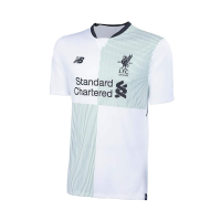 New Balance Liverpool FC 2017/18 Short Sleeve Away Jersey - Adult - White - Small