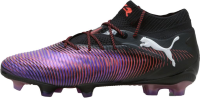 PUMA Future 8 Ultimate FG Soccer Cleats | Unlimited Pack (PUMA Black-PUMA White-Glowing Red, US Footwear Size System, Adult, Men, Numeric, Medium, 9)
