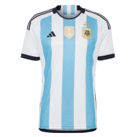 adidas Men's Soccer Argentina 3-Star Winners Home Jersey (as1, Alpha, x_l, Regular, Regular) White/Blue