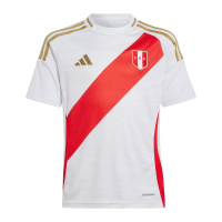 adidas Peru Youth Home Jersey 2024 (US, Alpha, X-Large, Regular, White)