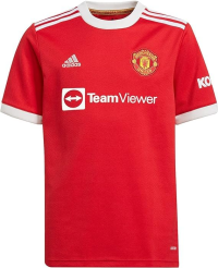 adidas Youth Manchester United Home Soccer Jersey 2021-22 (X-Small)