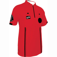 Official Sports New USSF Men's Pro Soccer Referee SS Shirt (X-Large Red)