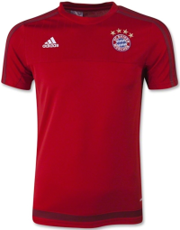 adidas Bayern Munich Youth Training Replica Soccer Jersey 15/16 YS (Red/Maroon) (Medium)