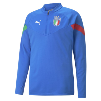 PUMA Men's Standard FIGC Player Training 1/4 Zip Top, Ultra Blue White, XX-Large