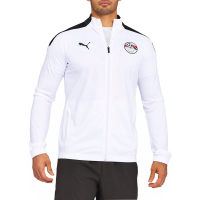 PUMA Men's Egypt Football Association Stadium Jacket, Black White, M