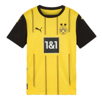 Puma Youth Soccer Borussia Dortmund 24/25 Home Jersey - Regular Fit, Suitable for Kids 8-16 Years (US, Alpha, Large, Regular, Yellow)