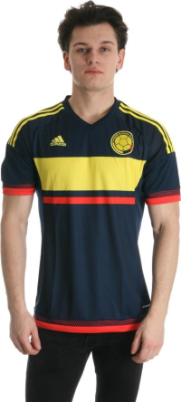 adidas International Soccer Columbia Men's Jersey, Large, Navy/Yellow/Red