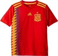 adidas Kids Boy's 2018 Spain Home Jersey (Little Kids/Big Kids) Red/Bold Gold X-Large