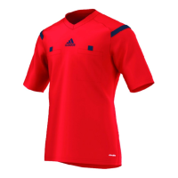 adidas Mens Referee 14 Short Sleeve Jersey -RED (2X-Large)