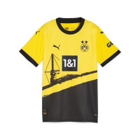 PUMA Kids Borussia Dortmund BVB Home Jersey 23/24 (as1, Alpha, s, Regular) Yellow/Black
