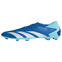adidas Predator Accuracy.3 Firm Ground Sneaker, Bright Royal/White/Bliss Blue, 6 US Unisex Big Kid