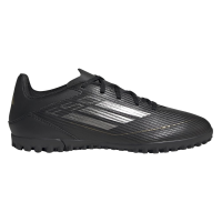 adidas Unisex F50 Club Turf Sneaker, Black/Iron Metallic/Gold Metallic, 9.5 US Men