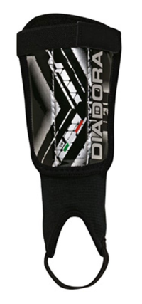 Diadora Forza Soft Shell Shin Guards (X-Small, Black/White)