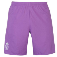 adidas Real Madrid Away Youth Soccer Shorts - Purple (YM)