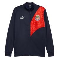 PUMA Chivas Guadalajara FTBLCULTURE+ Track Jacket 24 (US, Alpha, X-Large, Regular, Regular, Navy-Red)