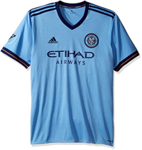 MLS New York City FC Adult Men Replica Wordmark s/jersey,X-Large,Light Blue