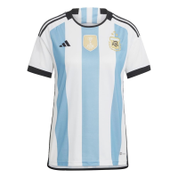 adidas Women's Soccer Argentina 2022 3-Star Winners Home Jersey (as1, Alpha, s, Regular, Regular) White/Blue