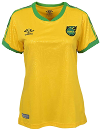 Umbro Jamaica Womens Home Soccer Jersey 2018/19 (X-Large) Yellow