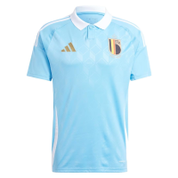 adidas Belgium Men’s Stadium Away Jersey 2024 (US, Alpha, X-Large, Regular, Regular, Semi Blue Burst)