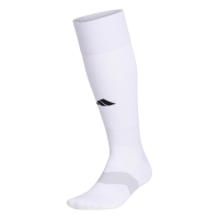 adidas Metro Soccer (1 Pair) Long Over The Calf Team Sports Socks, White/Clear Grey/Black/6, Small