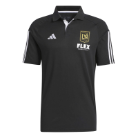 adidas LAFC Tiro23 Polo Shirt (US, Alpha, XX-Large, Regular, Regular, Polyester) White, Black