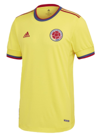 adidas Men's Colombia Home Authentic Soccer Jersey (X-Large) Bright Yellow