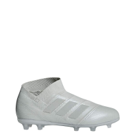 adidas Nemeziz 18+ Fg J Silver/White Soccer Shoes 5.5