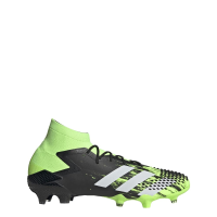 adidas Predator Mutator 20.1 FG Soccer Cleats (Men's), 9.5 M, Signal Green/Footwear White/Core Black