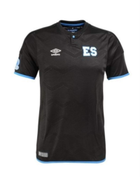 Umbro Men's El Salvador 18/19 3rd Jersey Shirt, Black/Blue XL