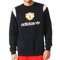 adidas Originals Men's Manchester United Crewneck Soccer Sweatshirt (XS)