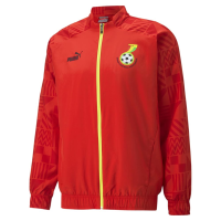 PUMA Ghana Pre-Match Men's Full-Zip Jacket WC 2022 (US, Alpha, XX-Large, Regular, Regular, Red)