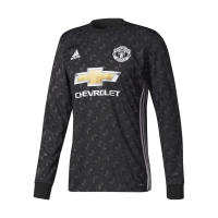 adidas Men's Manchester United Away 2017/18 LS Jersey, Large