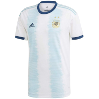 adidas Men's Argentina Home Authentic Jersey 2019-20 (White/Light Aqua) (L)